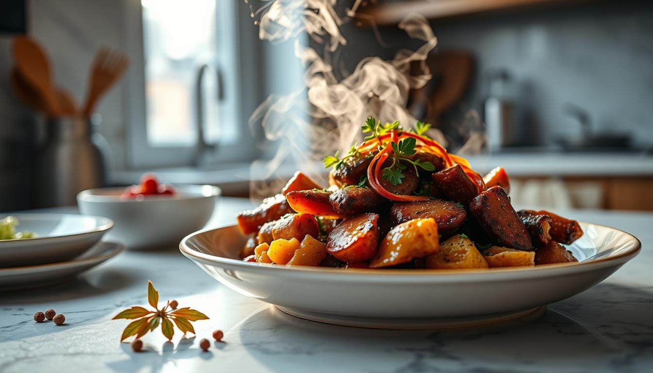 Fresh seasonal cooking dish